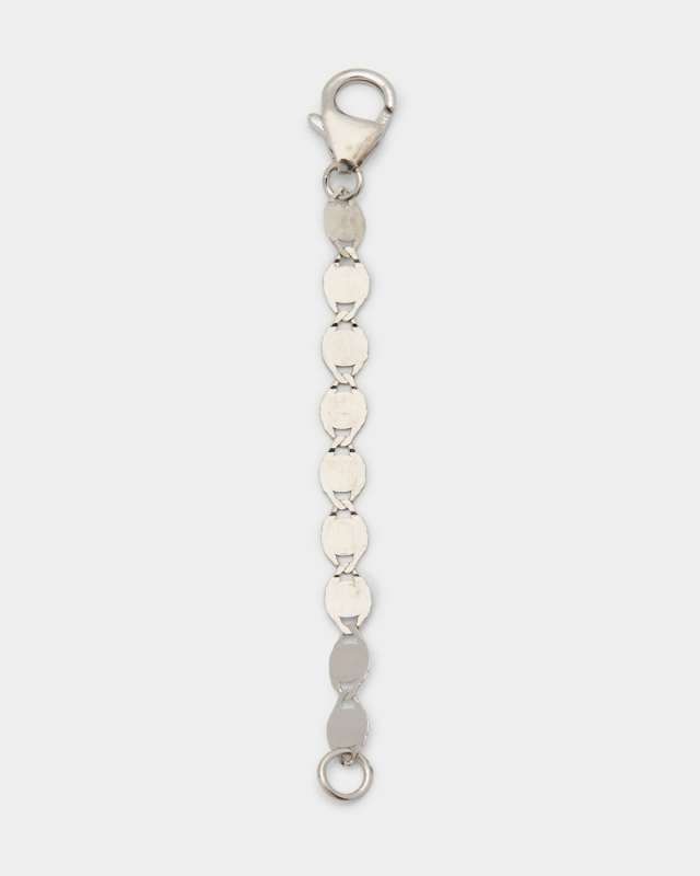 14K White Gold Extender Chain, 2"L